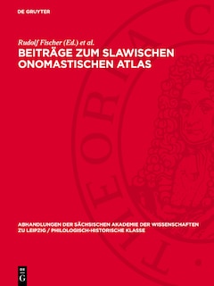 Front cover_Beiträge zum slawischen onomastischen Atlas