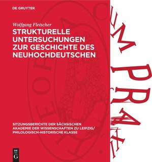 Front cover_Strukturelle Untersuchungen zur Geschichte des Neuhochdeutschen