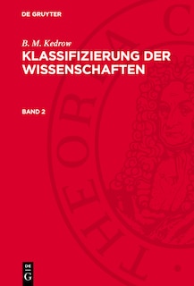 Couverture_B. M. Kedrow: Klassifizierung der Wissenschaften. Band 2