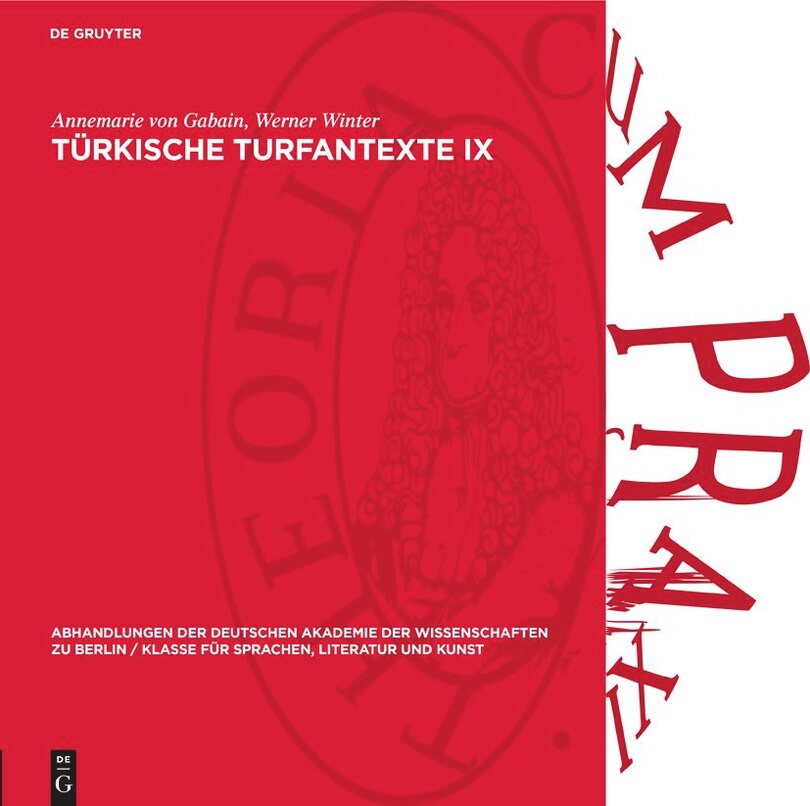Front cover_Türkische Turfantexte IX