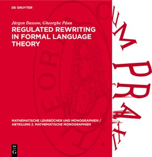 Front cover_Regulated Rewriting in Formal Language Theory