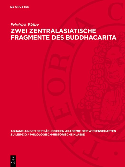 Front cover_Zwei Zentralasiatische Fragmente des Buddhacarita