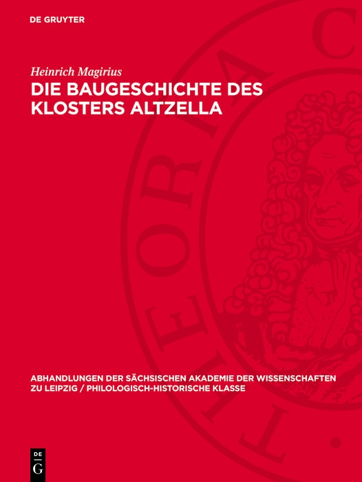 Couverture_Die Baugeschichte des Klosters Altzella