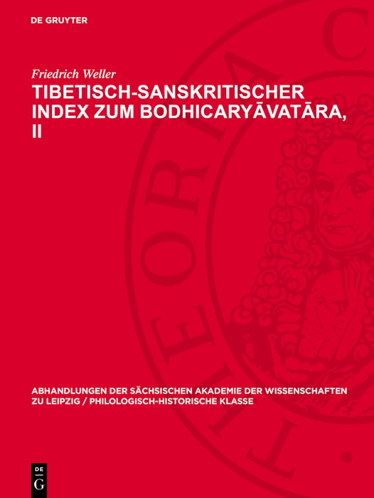 Couverture_Tibetisch-sanskritischer Index zum Bodhicaryāvatāra, II