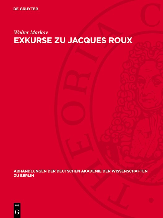Front cover_Exkurse zu Jacques Roux