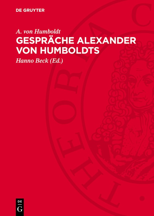 Front cover_Gespr&auml;che Alexander von Humboldts