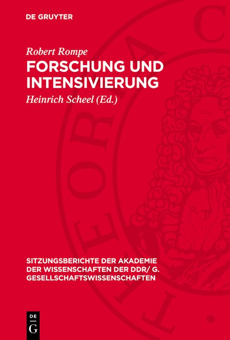 Front cover_Forschung und Intensivierung