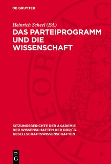Couverture_Das Parteiprogramm und die Wissenschaft