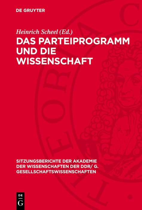 Couverture_Das Parteiprogramm und die Wissenschaft