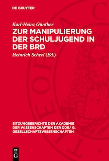 Couverture_Zur Manipulierung der Schuljugend in der BRD