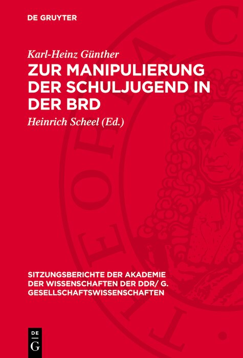 Couverture_Zur Manipulierung der Schuljugend in der BRD
