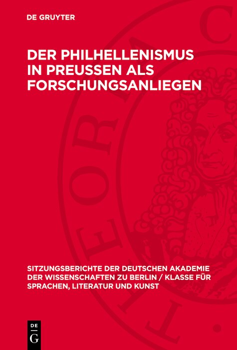 Couverture_Der Philhellenismus in Preussen als Forschungsanliegen