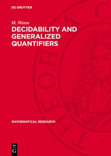 Couverture_Decidability and Generalized Quantifiers