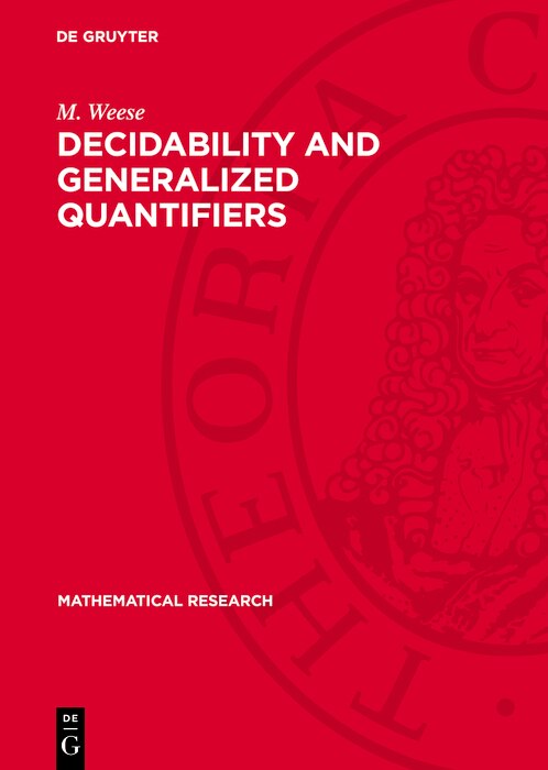 Couverture_Decidability and Generalized Quantifiers