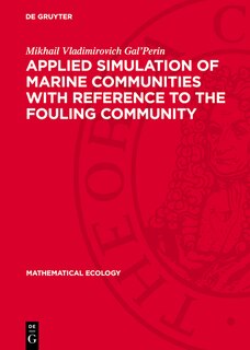 Front cover_Applied Simulation of Marine Communities with Reference to the Fouling Community