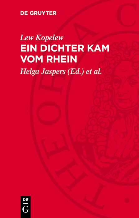 Front cover_Ein Dichter kam vom Rhein