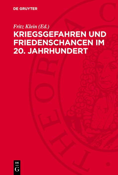 Front cover_Kriegsgefahren und Friedenschancen im 20. Jahrhundert