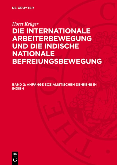 Front cover_Anfänge sozialistischen Denkens in Indien
