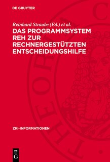 Front cover_Das Programmsystem REH zur rechnergest&uuml;tzten Entscheidungshilfe