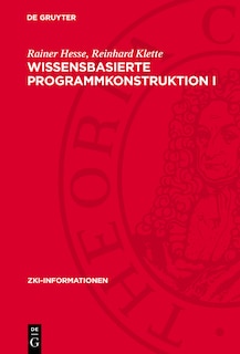 Couverture_Wissensbasierte Programmkonstruktion I