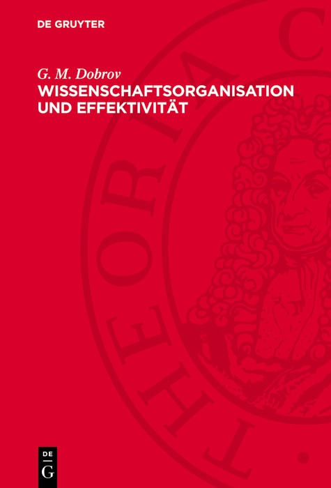 Front cover_Wissenschaftsorganisation und Effektivität
