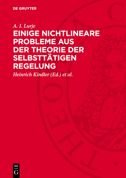 Couverture_Einige nichtlineare Probleme aus der Theorie der selbsttätigen Regelung