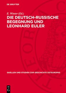 Couverture_Die deutsch-russische Begegnung und Leonhard Euler