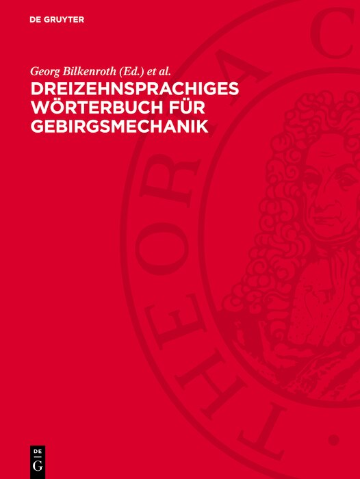 Front cover_Dreizehnsprachiges Wörterbuch für Gebirgsmechanik