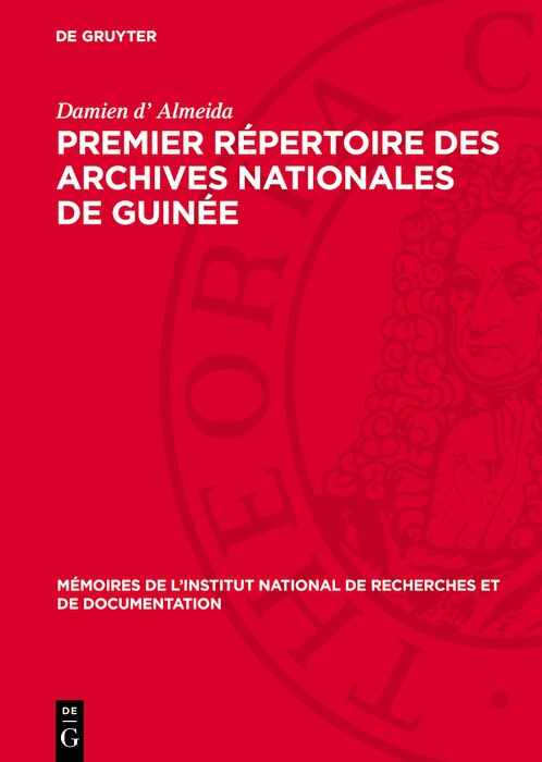 Front cover_Premier Répertoire des Archives Nationales de Guinée