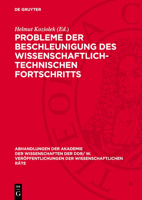 Couverture_Probleme der Beschleunigung des wissenschaftlich-technischen Fortschritts