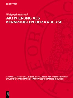 Front cover_Aktivierung als Kernproblem der Katalyse