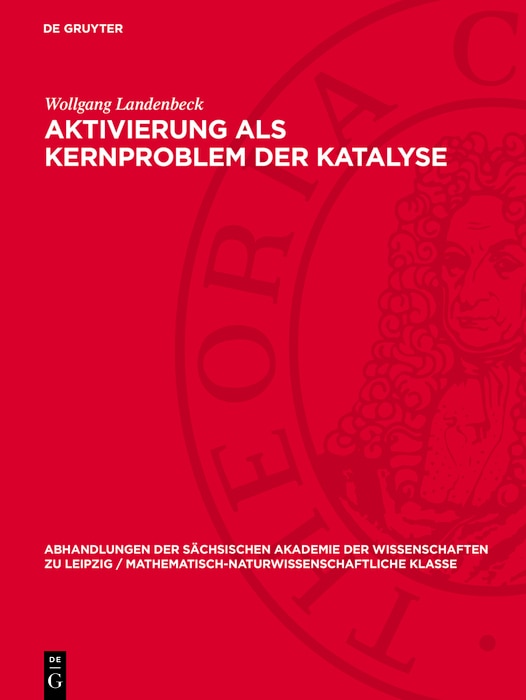 Front cover_Aktivierung als Kernproblem der Katalyse