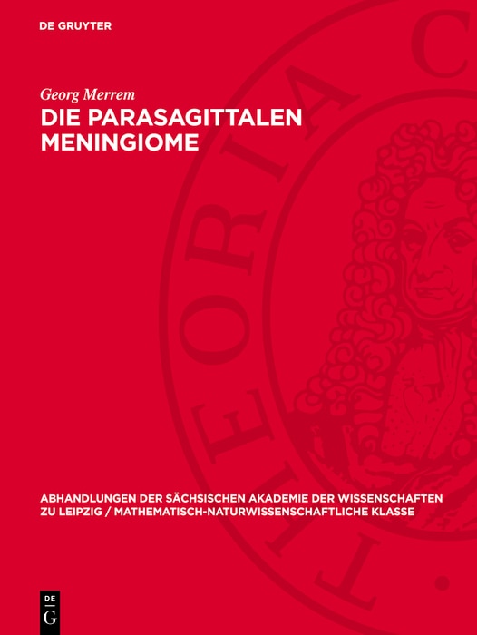 Front cover_Die parasagittalen Meningiome