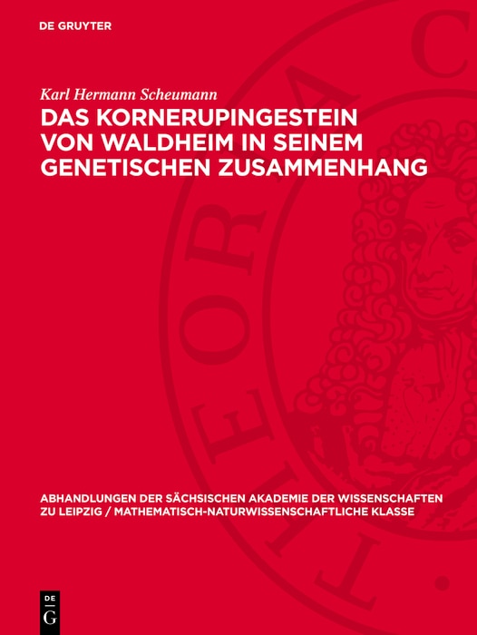 Front cover_Das Kornerupingestein von Waldheim in seinem genetischen Zusammenhang