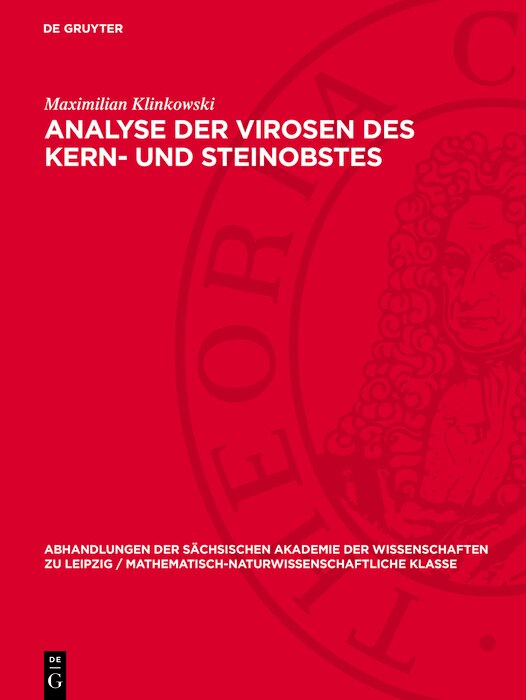 Front cover_Analyse der Virosen des Kern- und Steinobstes