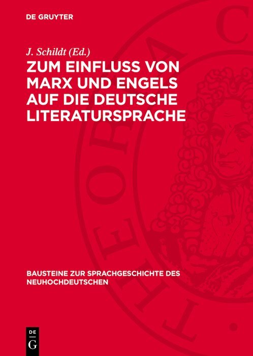 Front cover_Zum Einfluß von Marx und Engels auf die deutsche Literatursprache
