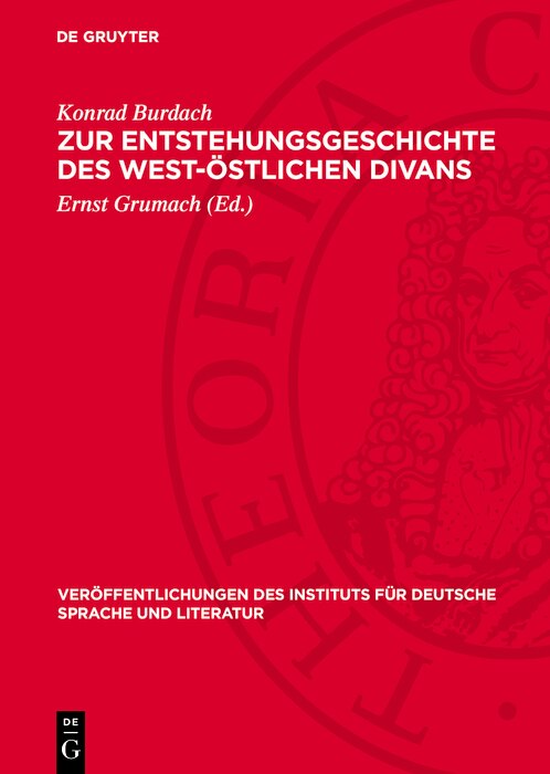 Couverture_Zur Entstehungsgeschichte des West-Östlichen Divans
