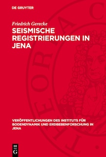 Front cover_Seismische Registrierungen in Jena