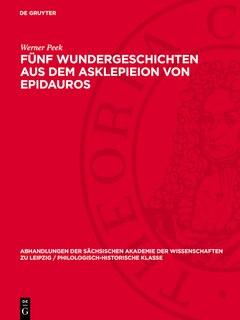 Couverture_Fünf Wundergeschichten aus dem Asklepieion von Epidauros
