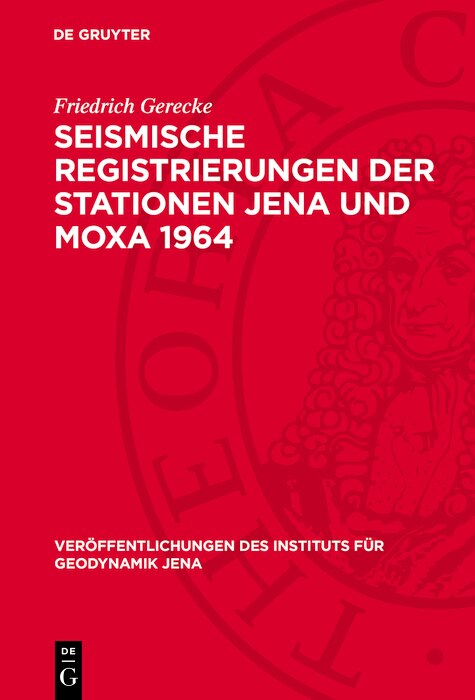 Front cover_Seismische Registrierungen der Stationen Jena und Moxa 1964