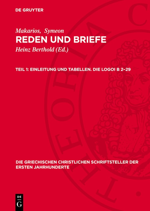 Front cover_Einleitung und Tabellen. Die Logoi B 2–29