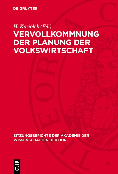 Couverture_Vervollkommnung der Planung der Volkswirtschaft