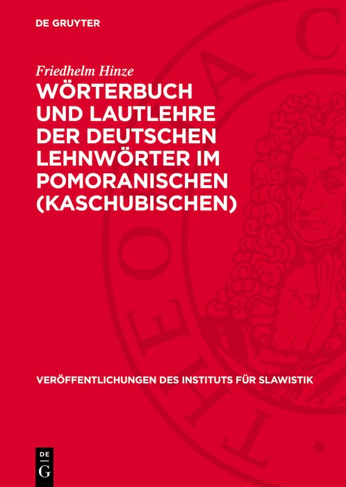 Front cover_Wörterbuch und Lautlehre der deutschen Lehnwörter im Pomoranischen (Kaschubischen)