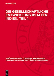 Front cover_Die gesellschaftliche Entwicklung im alten Indien, Teil 1