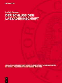 Front cover_Der Schluß der Labyadeninschrift