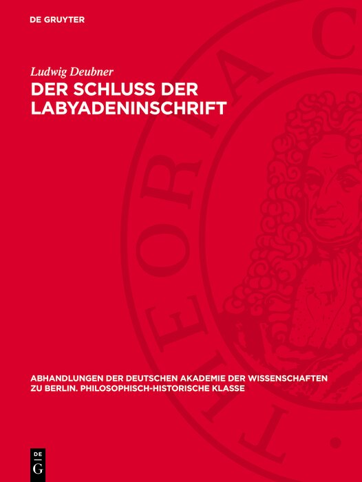 Front cover_Der Schluß der Labyadeninschrift