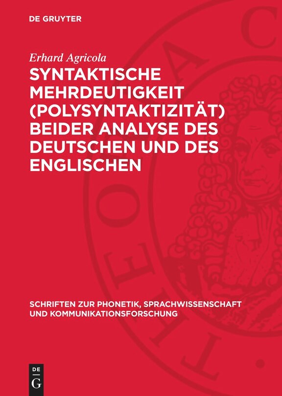 Front cover_Syntaktische Mehrdeutigkeit (Polysyntaktizität) beider Analyse des Deutschen und des Englischen
