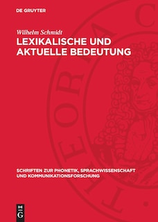 Front cover_Lexikalische und aktuelle Bedeutung