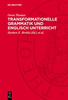 Couverture_Transformationelle Grammatik und Englisch Unterricht
