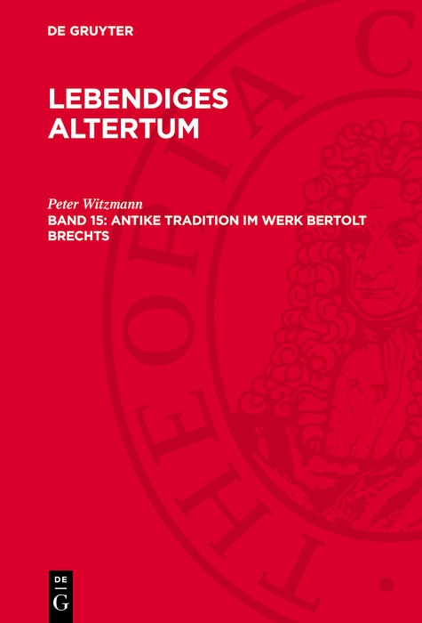 Front cover_Antike Tradition im Werk Bertolt Brechts
